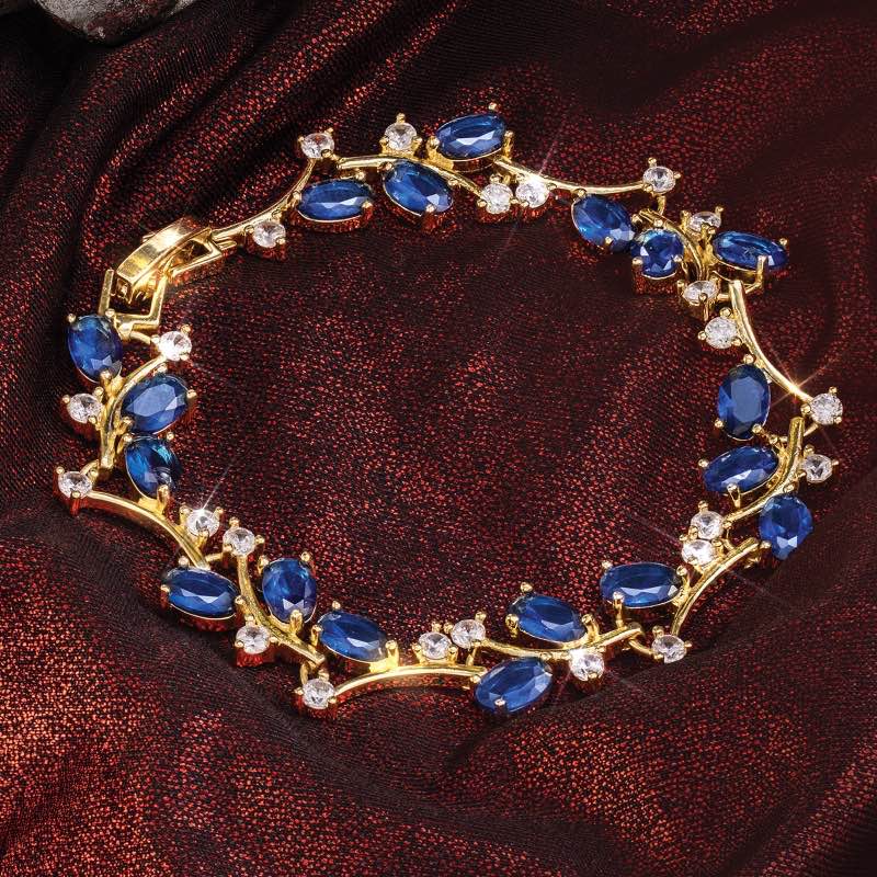On the Vine Bracelet (blue)