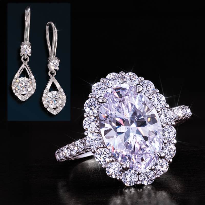 Falling Star Ring plus Bonus Earrings