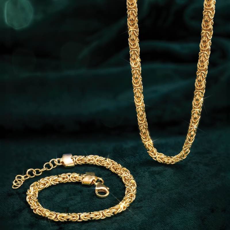 Constantine's Chain Bracelet and Necklace