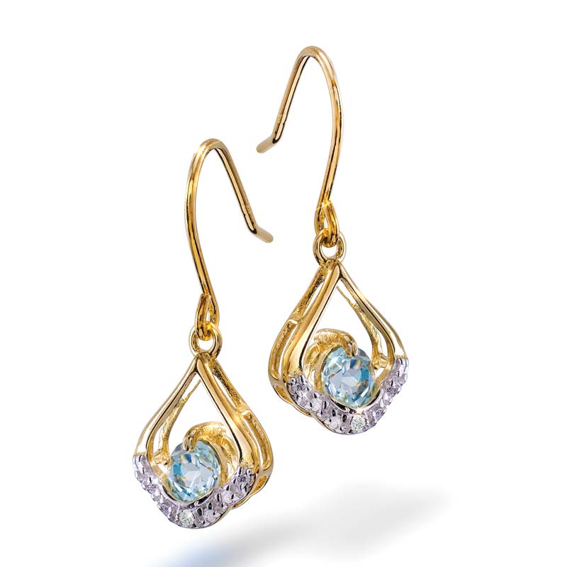 Serenade Blue Topaz Earrings