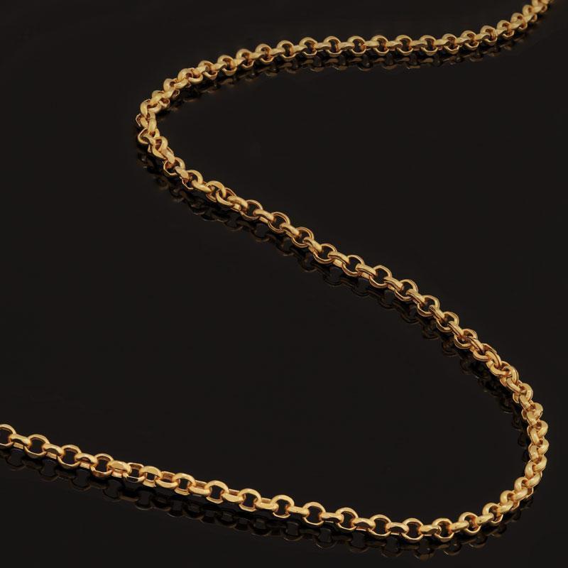 Yellow Gold-finish Sterling Silver Chain