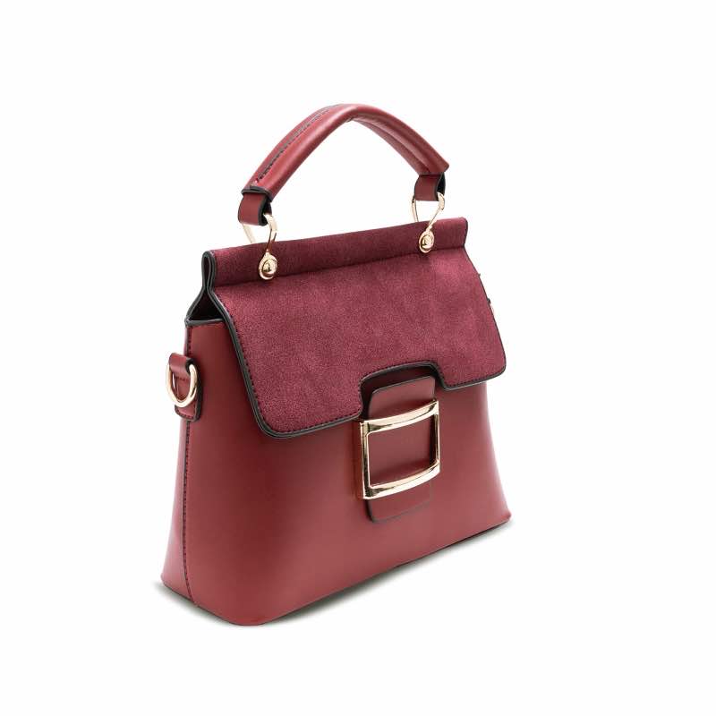 Runway Vegan Handbag (Burgundy)