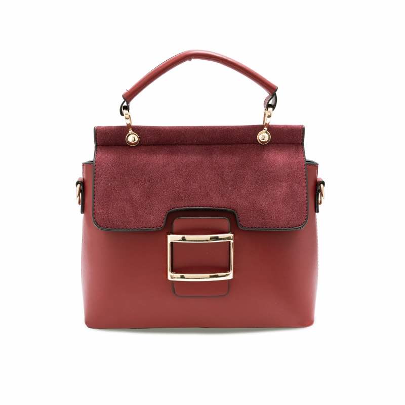 Runway Vegan Handbag (Burgundy)