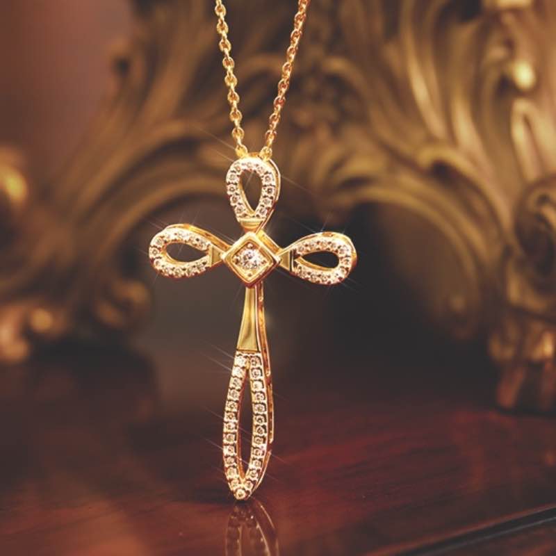 Tears of Hope Cross Necklace