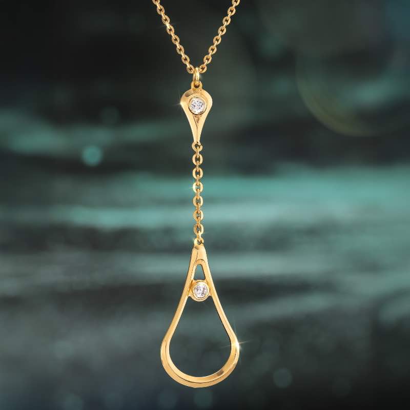 Timeless Teardrop 18K Gold Vermeil Necklace