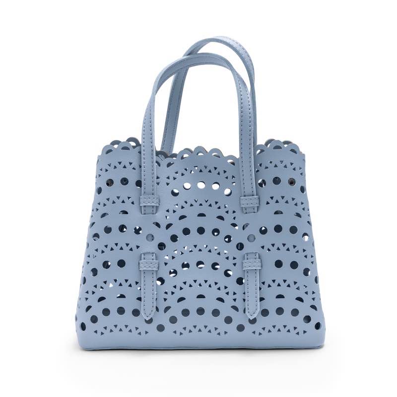 Spring Lace Mini Tote (Blue)
