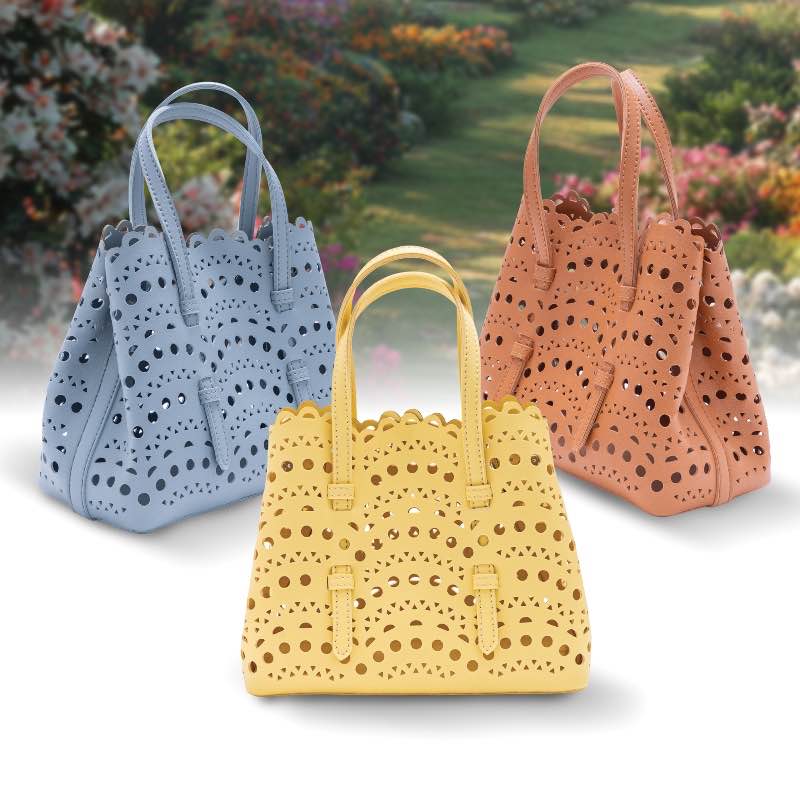 Spring Lace Mini Tote Bag (Yellow)