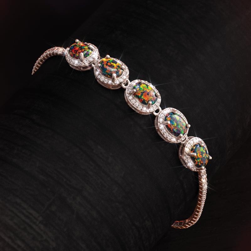 Stone of Secrets Black Opal Bracelet