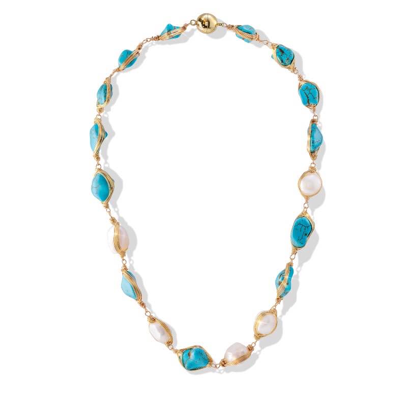 Howlite & Freshwater Pearl Reverie Necklace