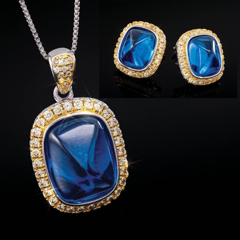 Sacred Pyramid Necklace & Earrings