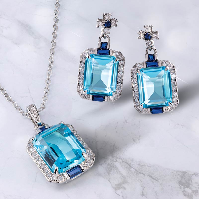 Royal Blue Necklace & Earrings