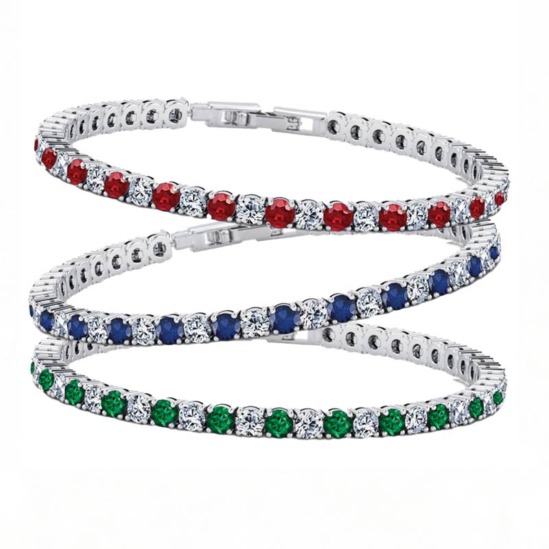 DiamondAura Tennis Bracelets (set of 3)