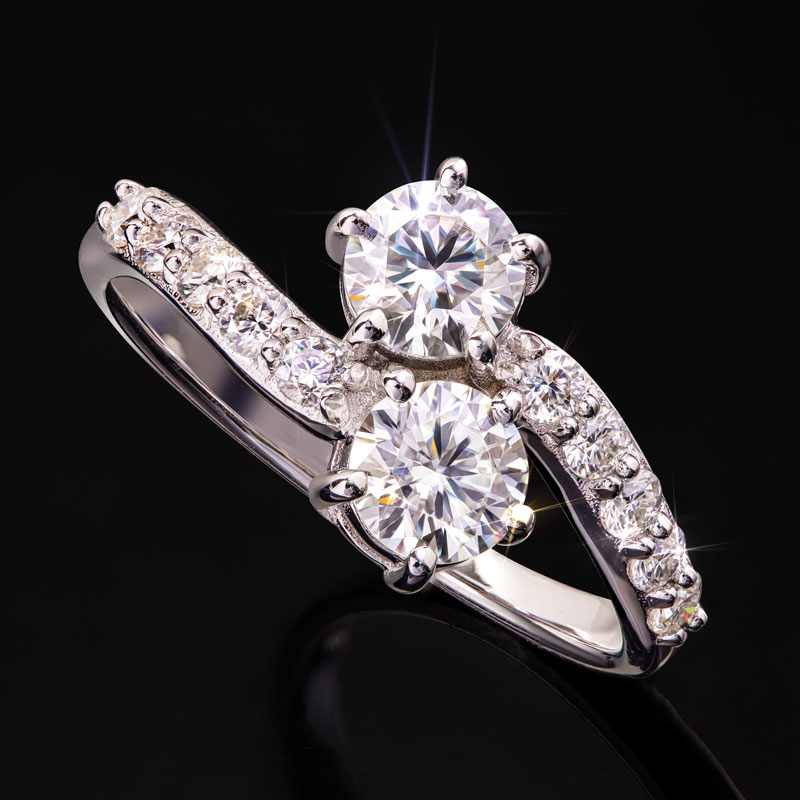 Moissanite Forever Ring