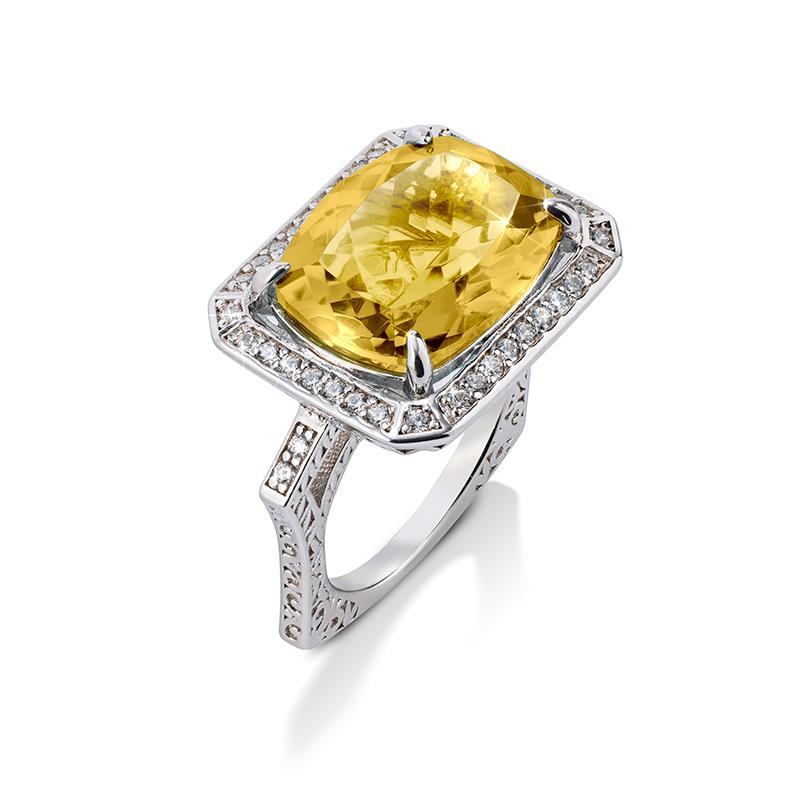 Rainbow Collection Citrine Ring