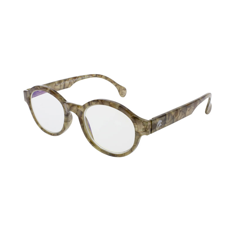Woman's Blue Light Blocking Readers (marbled stone)