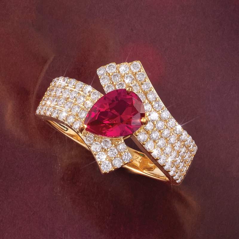 Lab Ruby Radiant Ring
