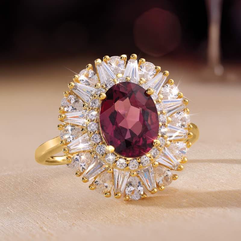 Pinot Noir Garnet Ring