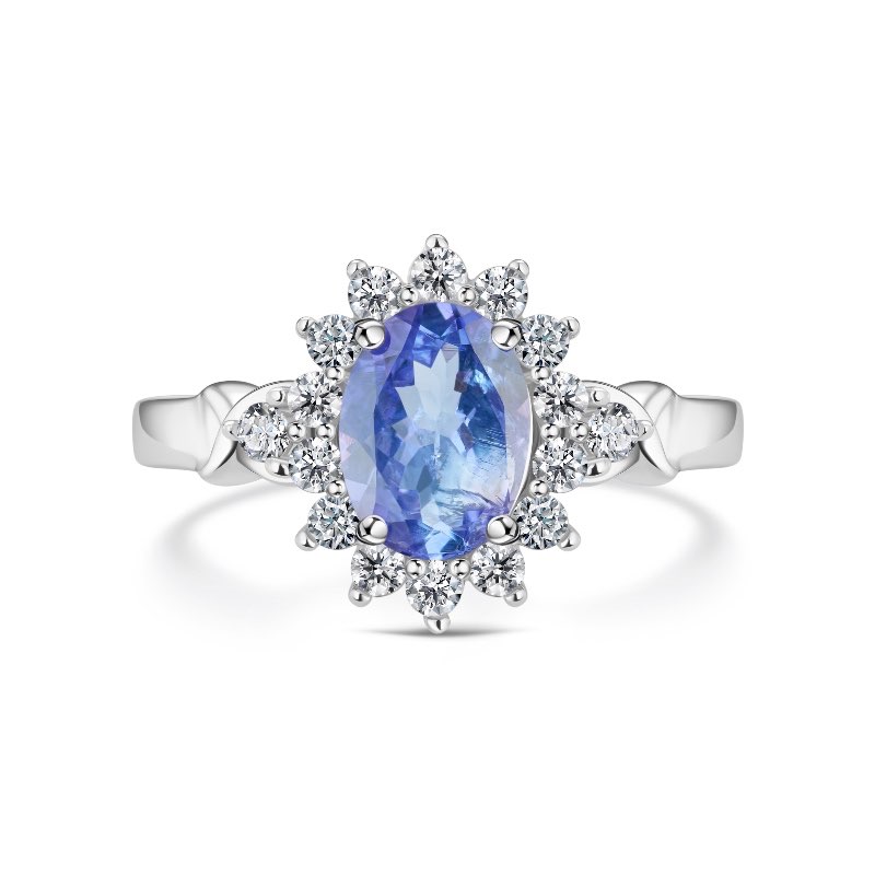 Sterling Silver Tanzanite & Topaz Ring