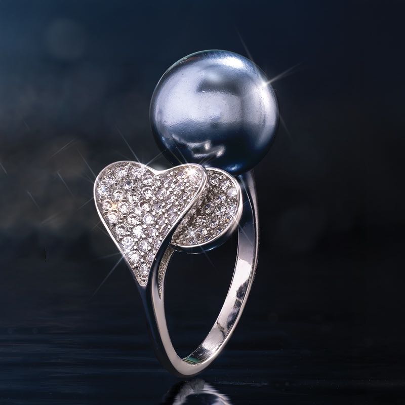 Midnight Tides Black Pearl Ring