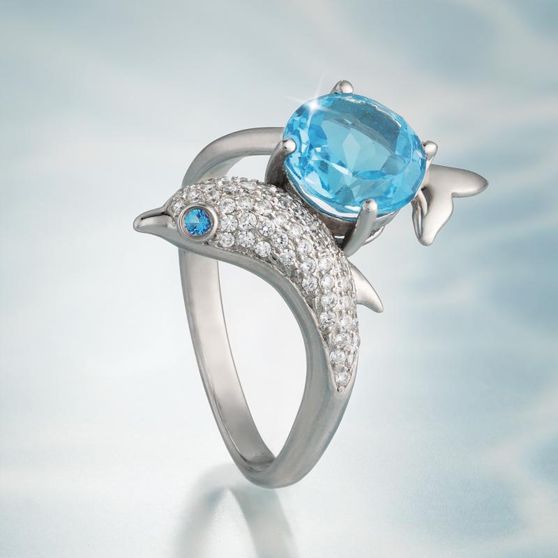 DiamondAura Dolphin Ring