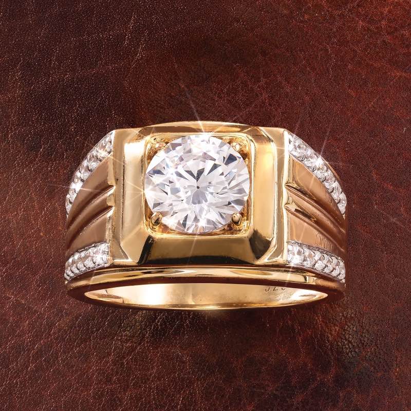 Men's Lasting Impression Ring (moissanite)