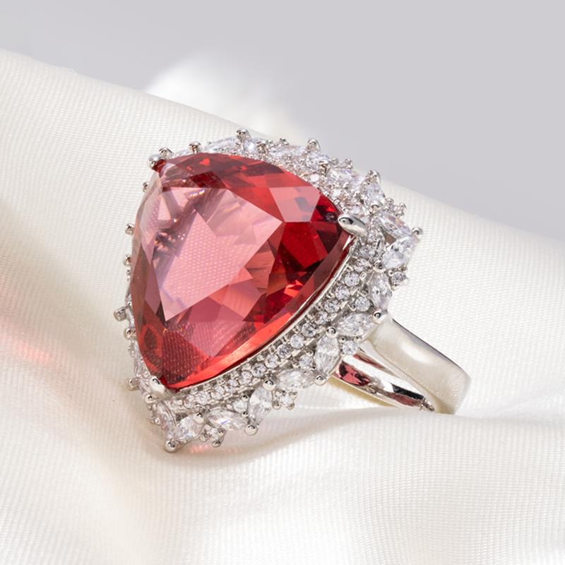 Red Trilliant Ring