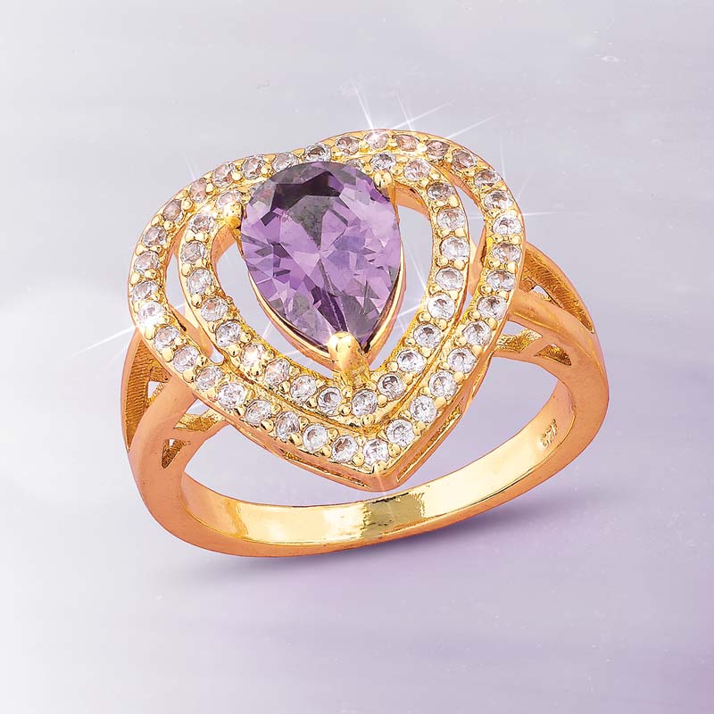 Purple Heart Ring